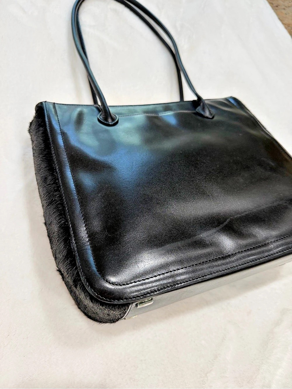 Adrienne Vittadini Black Tote Bag